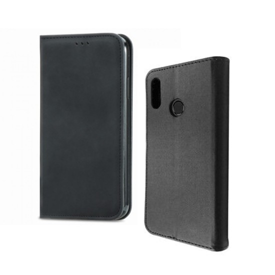 Capa Flip de Couro com Bolso Interno para Huawei P Smart Z Preto